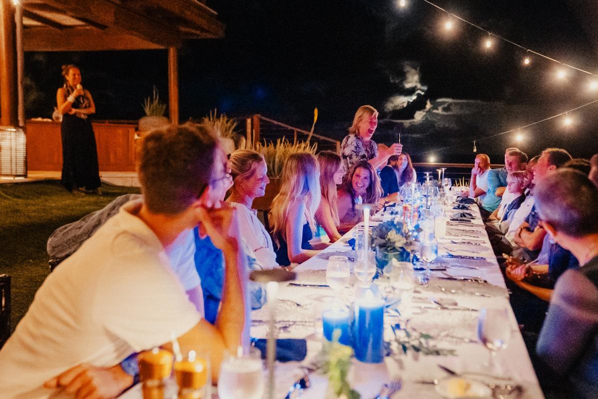 Mavericks at Necker Island dinner