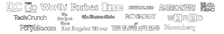 As seen in Forbes, Inc, Bloomberg, Wired and more